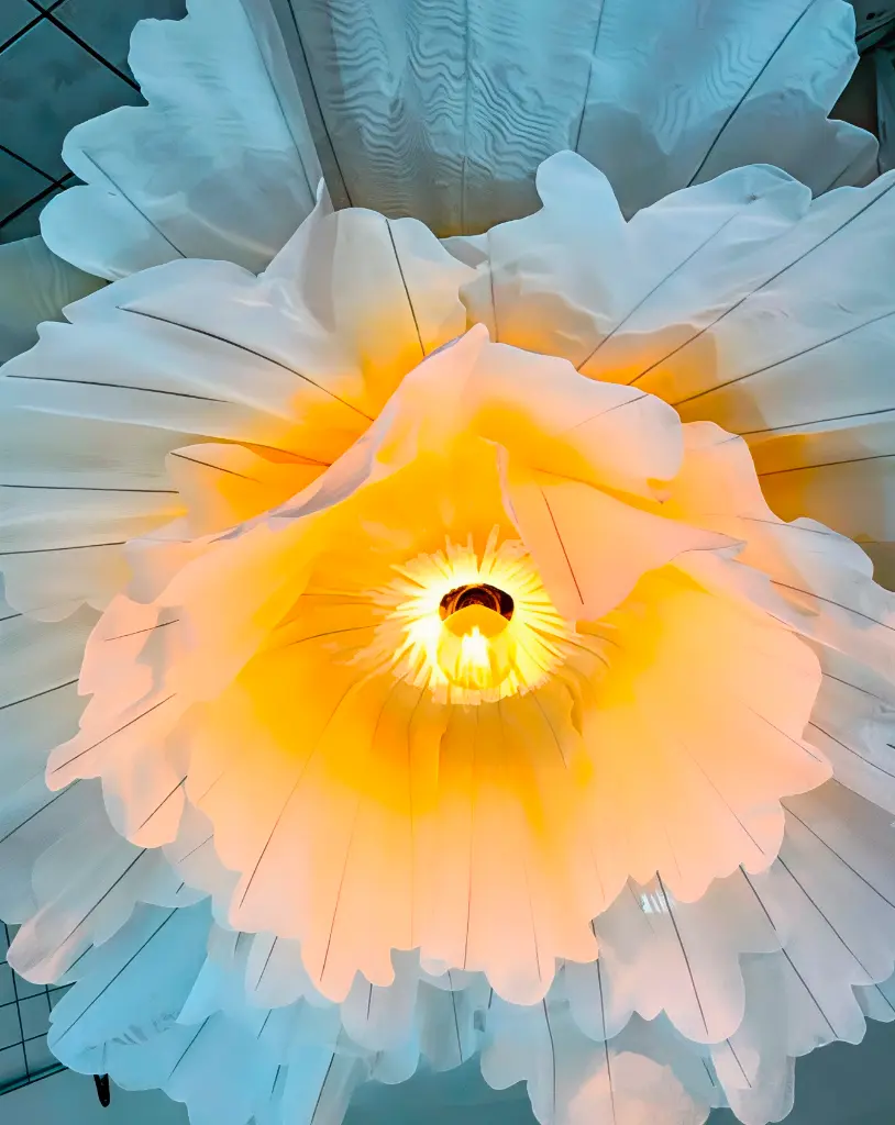 Peonia con luz LED 2MD